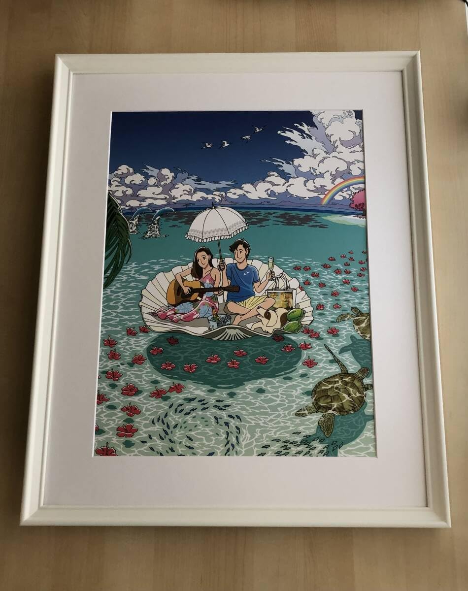 アクリル画 ヴィーナス誕生部分模写 アクリル画 ヴィーナス誕生部分