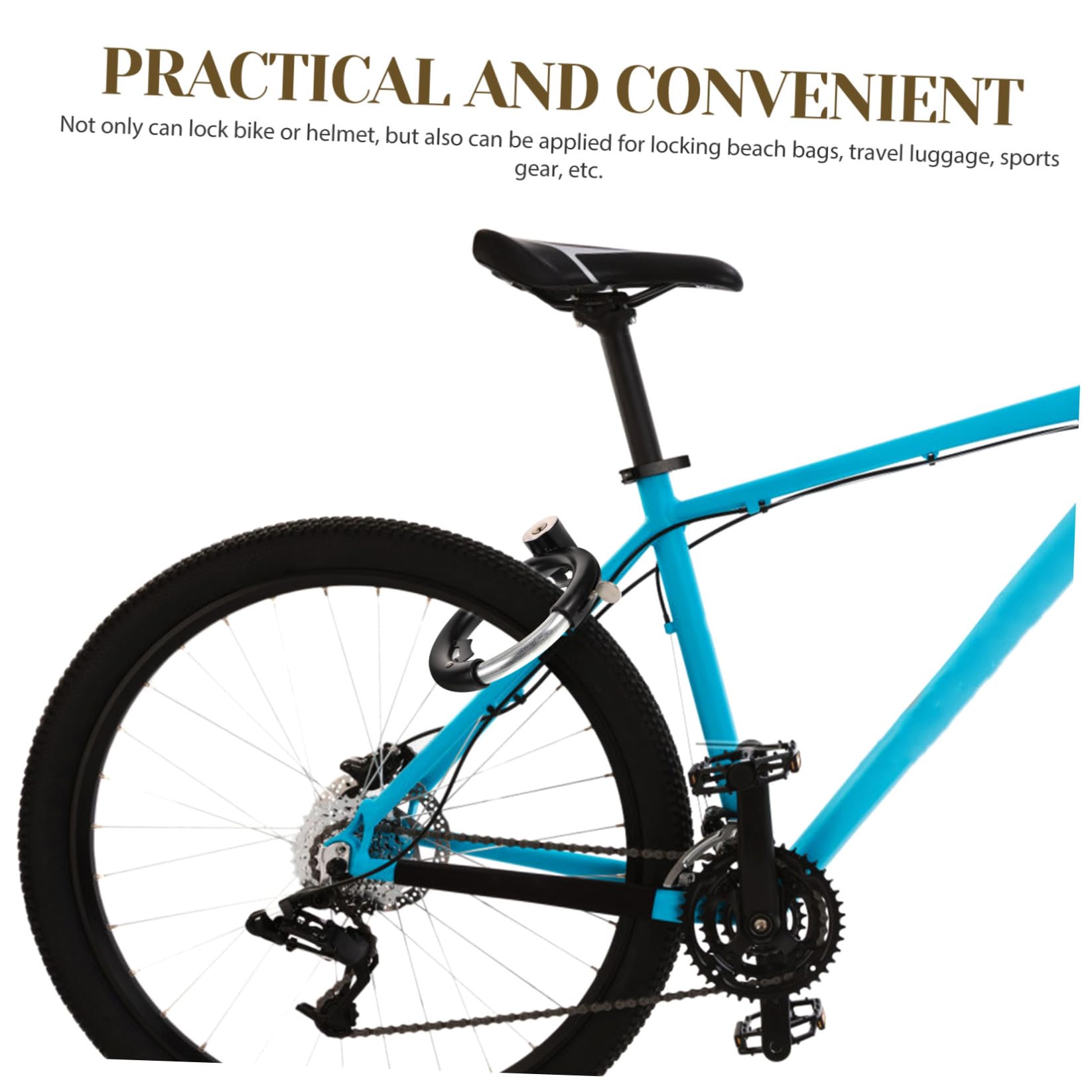 Lucchetto Rotondo Per Bicicletta in Metallo Resistente All Usura Adatto Manubri Telai e Portapacchi Per Mountain Bike Biciclette Standard e Scooter