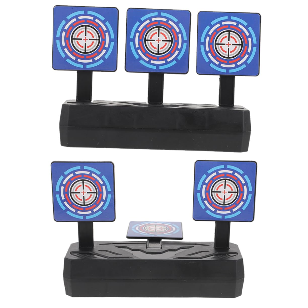 Mikikit Target Set Automatic Return Function 2pcs Reusable Plastic Targets for Training