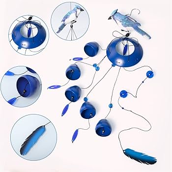 Amazon.co.jp: Gardenvy 鳥風鈴(ブルージェイウィンドチャイム