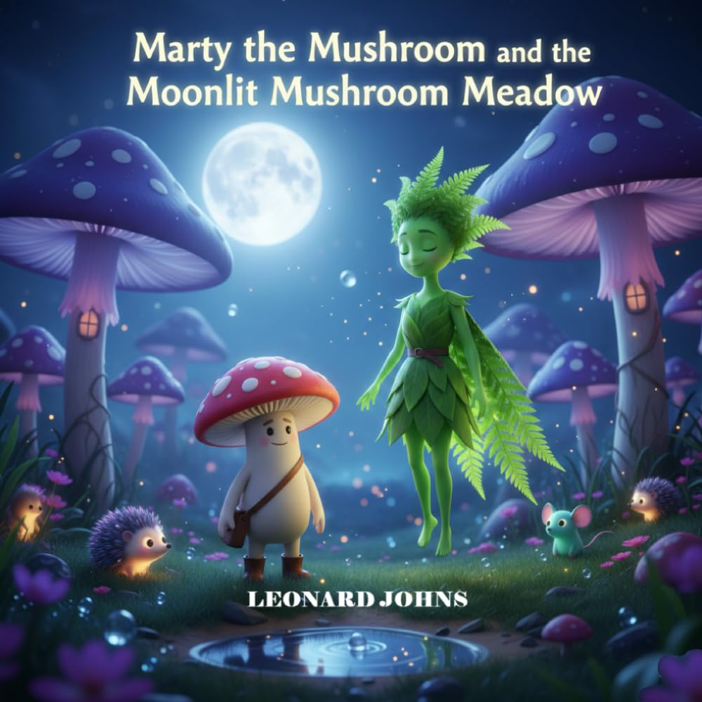 Marty the Mushroom and the Moonlit Mushroom Meadow: A Whimsical Bedtime Adventure About Bravery, Friendship, and the Magic of Helping Others (Marty the Mushroom Series of Books)
