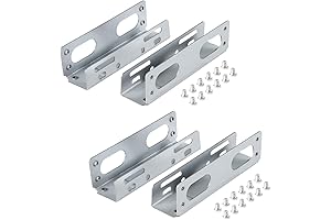 Convert Any 5.25 to 3.5 Drive Bay Adapter With Metal Mounting Bracket