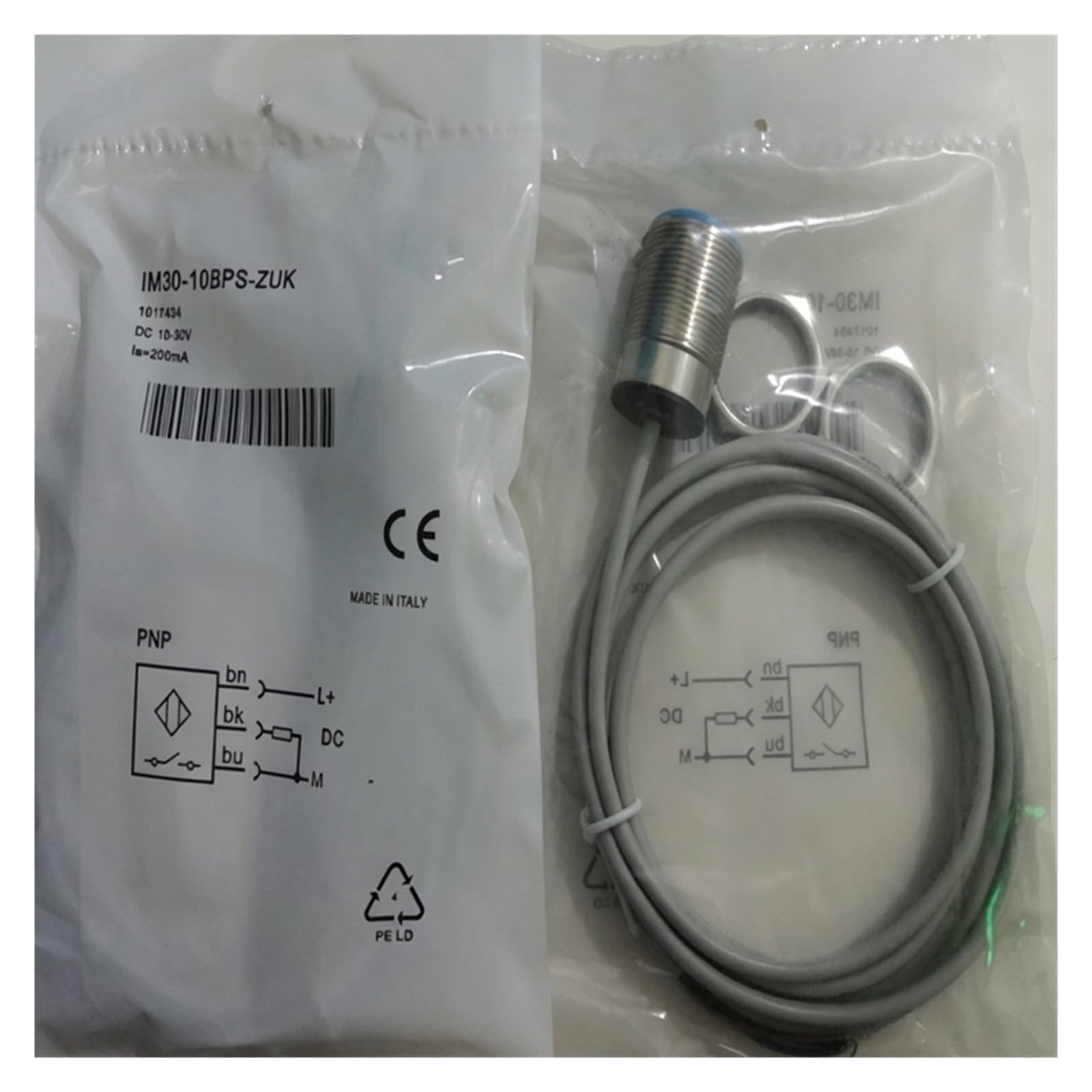 Cjkxpzmh One Color 1Pcs Sensor Im30-15Nns-Zw1 Im30-15Nps-Zw1 Im30-15Nds-Zw1 Im30-10Bps-Zw1 Im30-10Bps-Zck Proximity Switch(Im30-15Nds-Zw1)