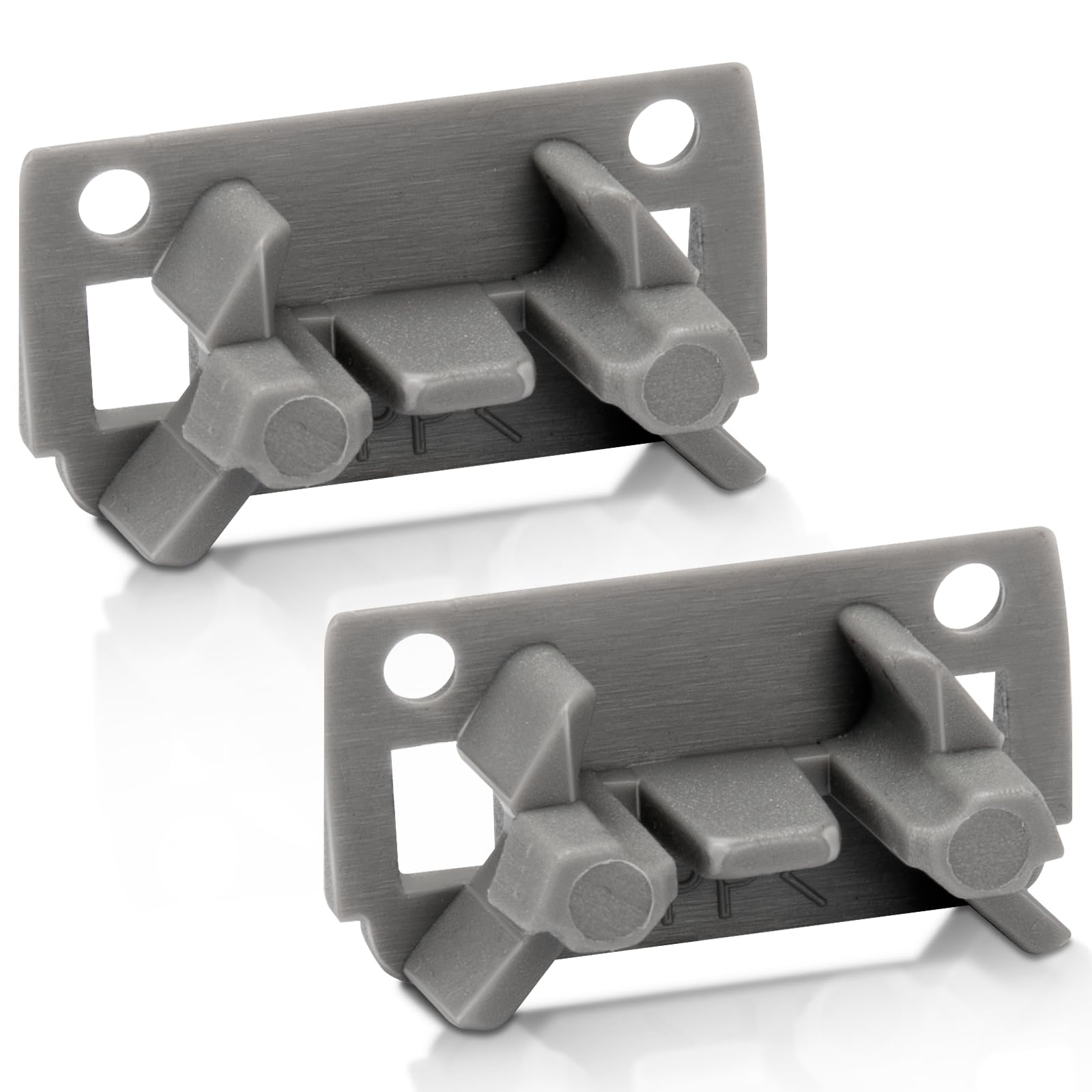 2 PCS WPW10195622 Dishwasher Rack Stop Clip fit for Whirlpool KitchenAid Kenmore Dishwasher, Dishrack Stop Upper Dishrack Slide Rail Rear Stop, Replaces AP4566222, PS11750071, 1872168