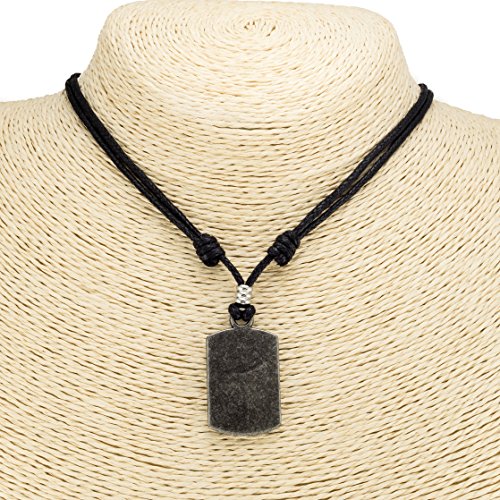 BlueRica Trident Dogtag on Adjustable Cord Necklace3