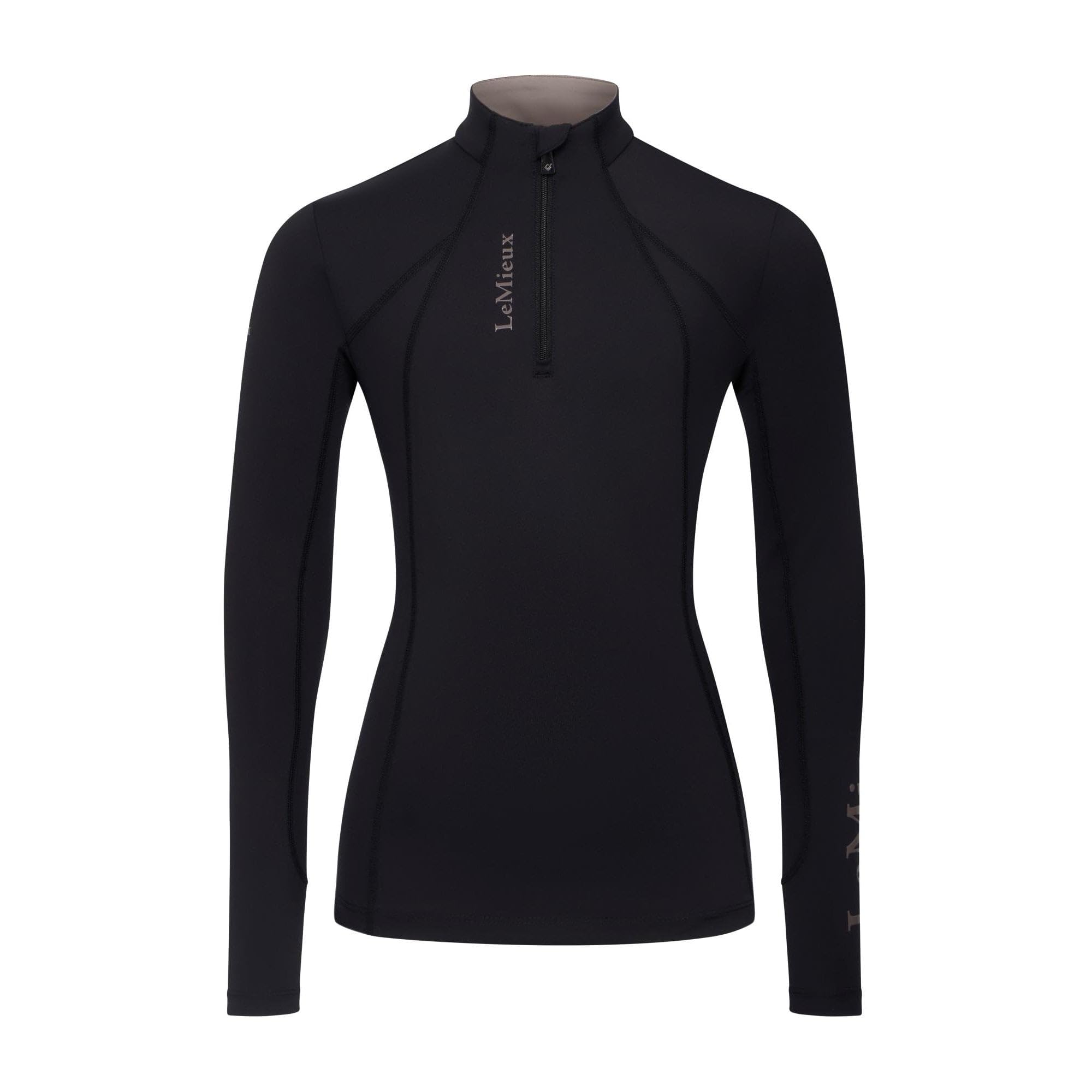 LeMieux Classique Womens Long Sleeve Base Layer - Black Size: 10