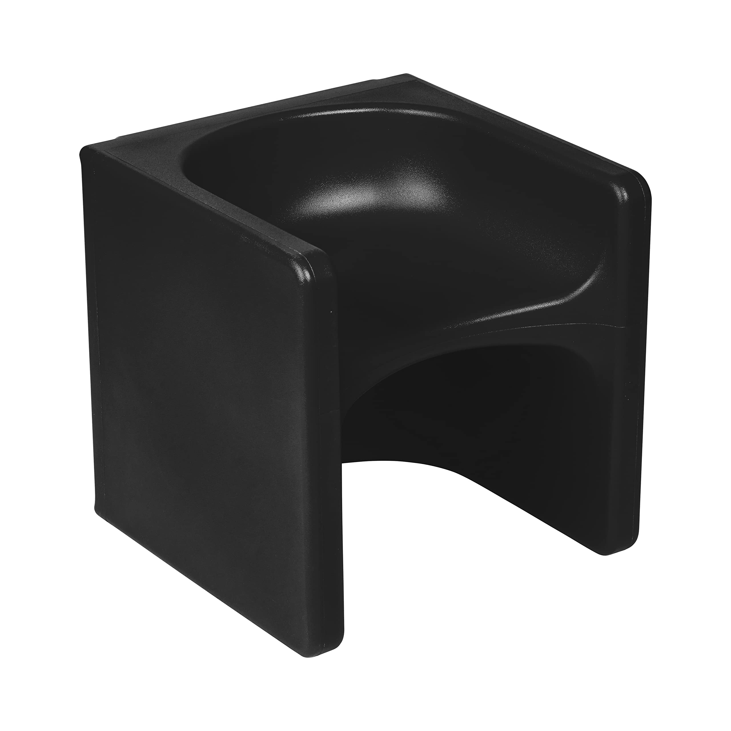 ECR4Kids Tri-Me 3-In-1 Cube Chair, Kids Furniture, Black