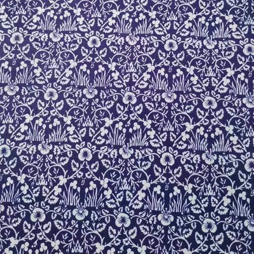 Tissu en coton avec motifs floraux vintage pour couture créative de sacs faits main