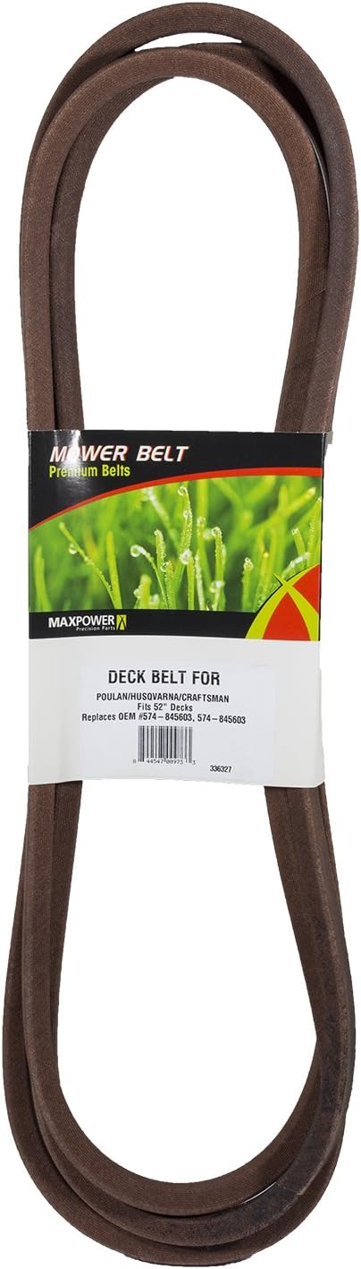 Maxpower 336327B Deck Belt Replaces Poulan/Husqvarna/Craftsman 574845603