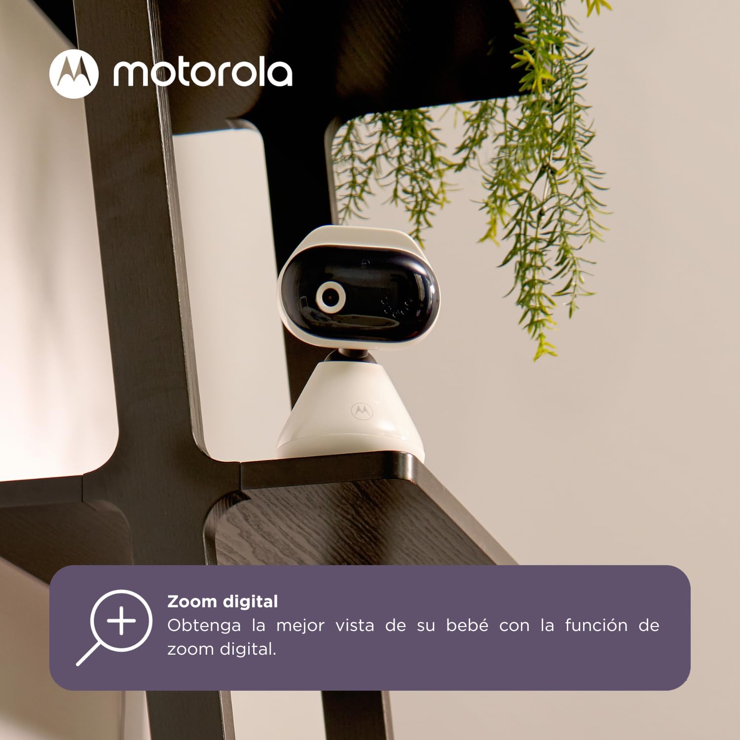 Motorola Nursery PIP1000 Cámara Vigilancia Bebés HD Wi-FI - Monitor Vigilabebés - Monitoreo 24 Horas - Transmisión Digital - Cámara Conexión Privada y Segura - Motorola