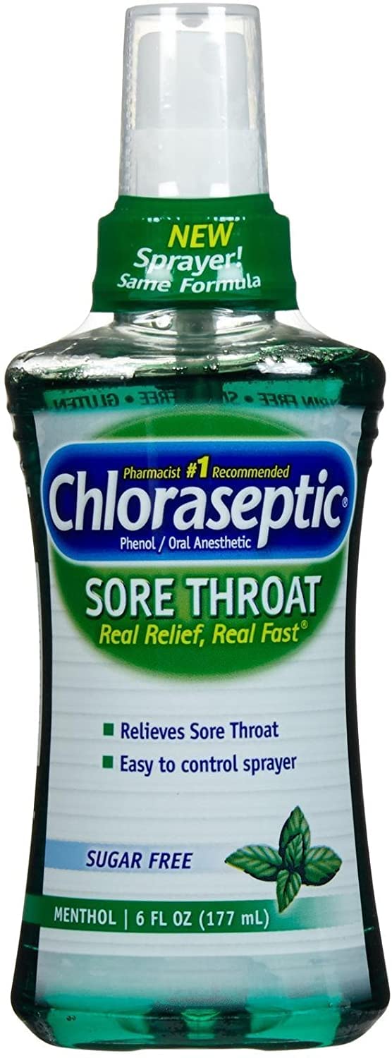 Chloraseptic Sore Throat Spray, Menthol, 6 oz