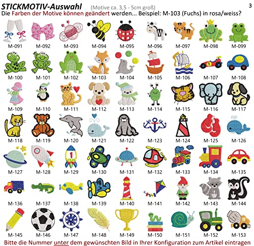 Fleece Halstuch (Schal) für Mädchen und Jungen mit Name & Motiv/Sternzeichen bestickt, personalisiert (11 Farben zur Auswahl)