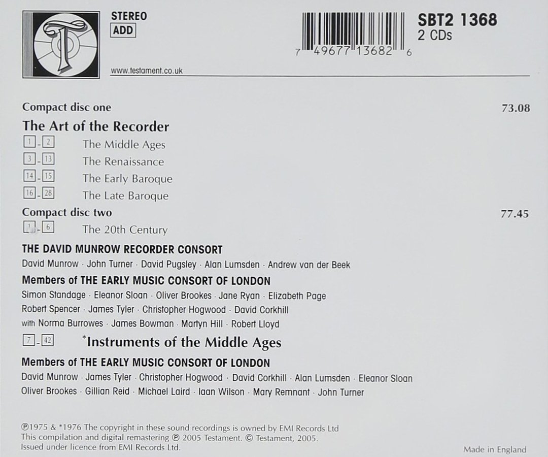 The Art of the Recorder/Instru