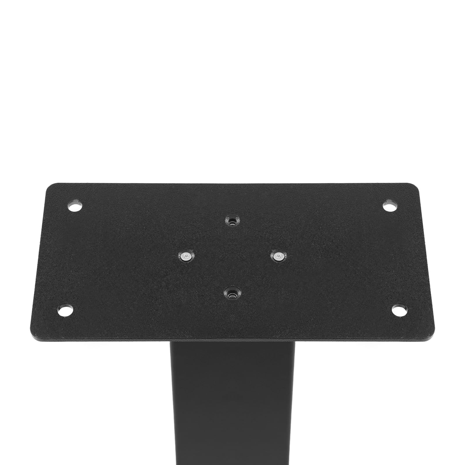 Supporto per cassetta delle lettere, montaggio a pavimento, nero, in acciaio al carbonio, portata 50 kg, resistente alle intemperie, adatto per cassette delle lettere standard DHL, con materiale di