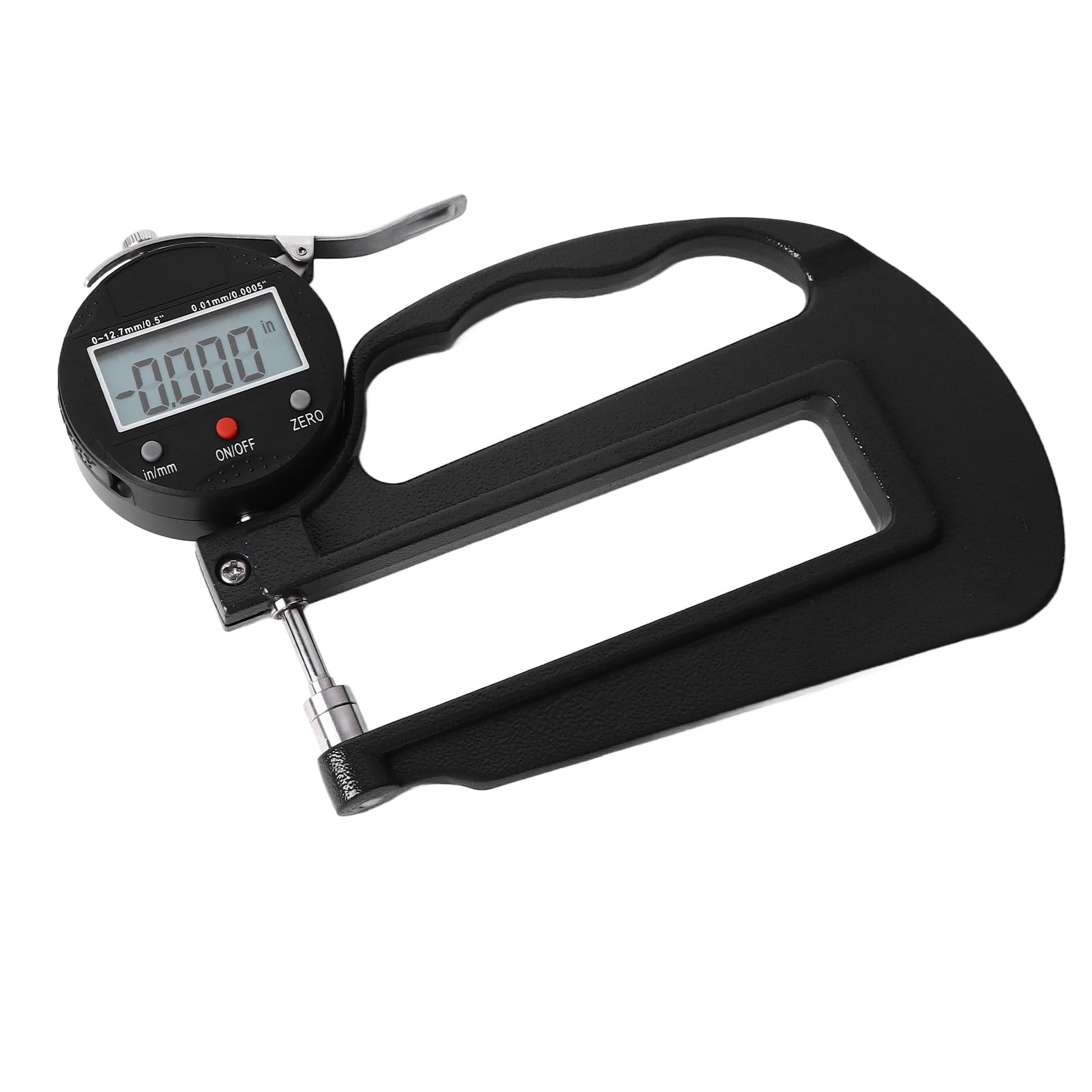 Medidor de Espesor Digital y Micrómetro Electrónico, 0-12,7 mm, Precisión 0,01 mm, Pantalla LCD
