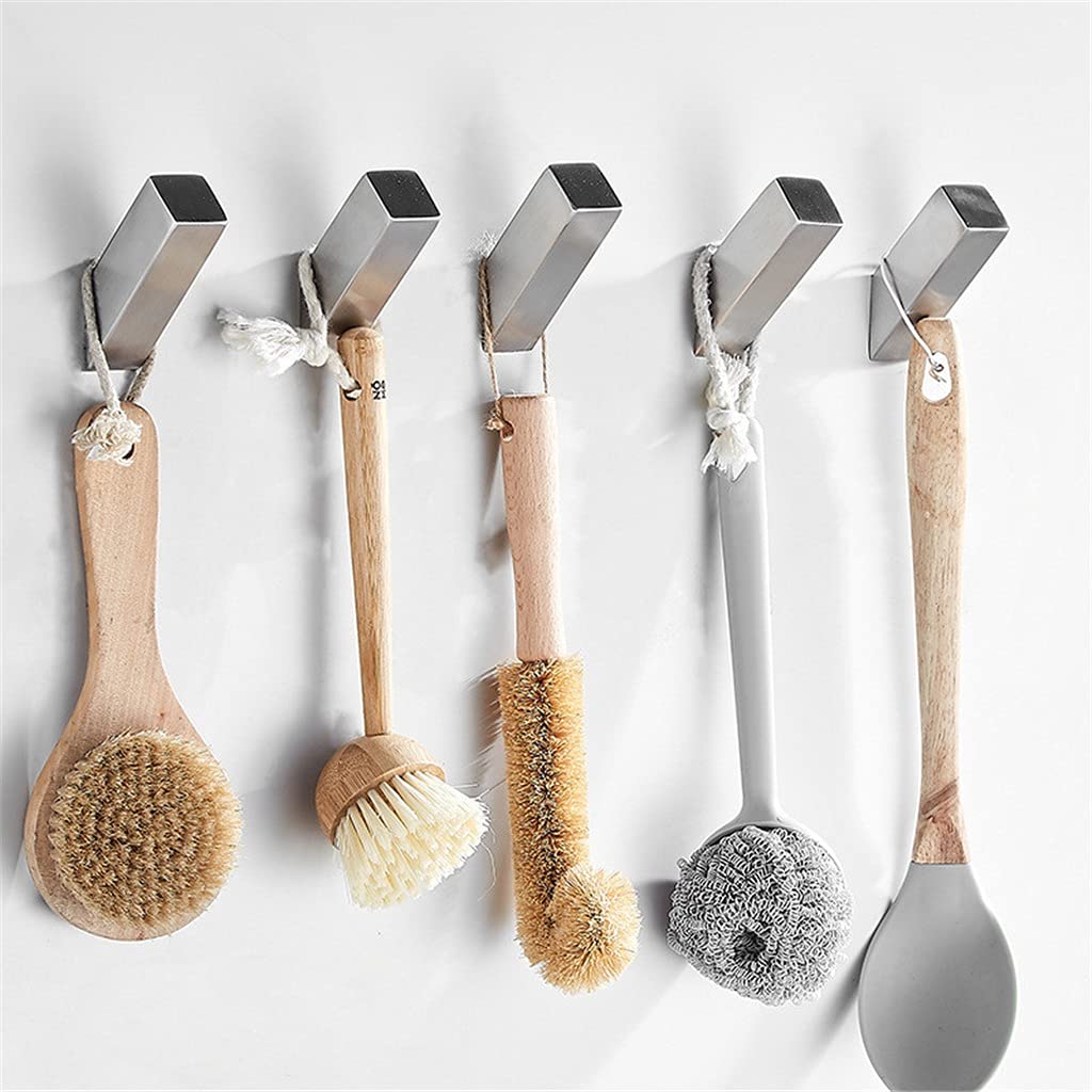 Generic Cocina, Baño, Percha, Percha, Toalla, Gancho, Percha de Pared/Negro/8 * 2,5 cm