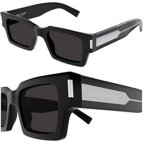 SAINT LAURENTSL SL 572 UNISEX METAL WIRECORE Rectangle Sunglasses with eSHADES Luxury Eyewear Kit Bundle