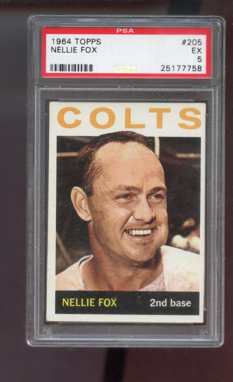 1964 Topps #205 Nellie Fox PSA 5 Graded Baseball Card MLB Houston Colts