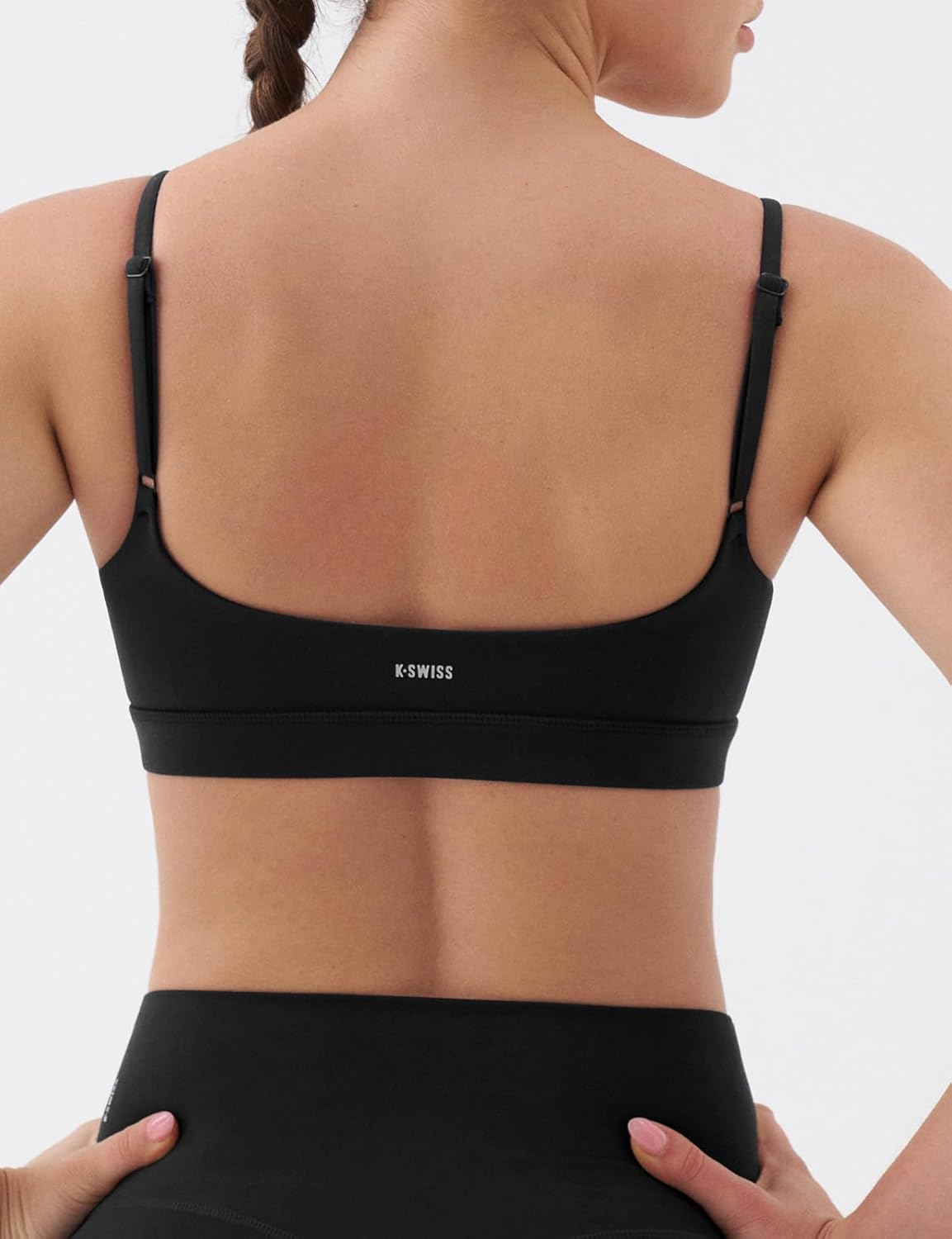 K-Swiss Sports Bras for Women - Molded Cups Adjustable Light Impact Yoga Tops Workout Gym