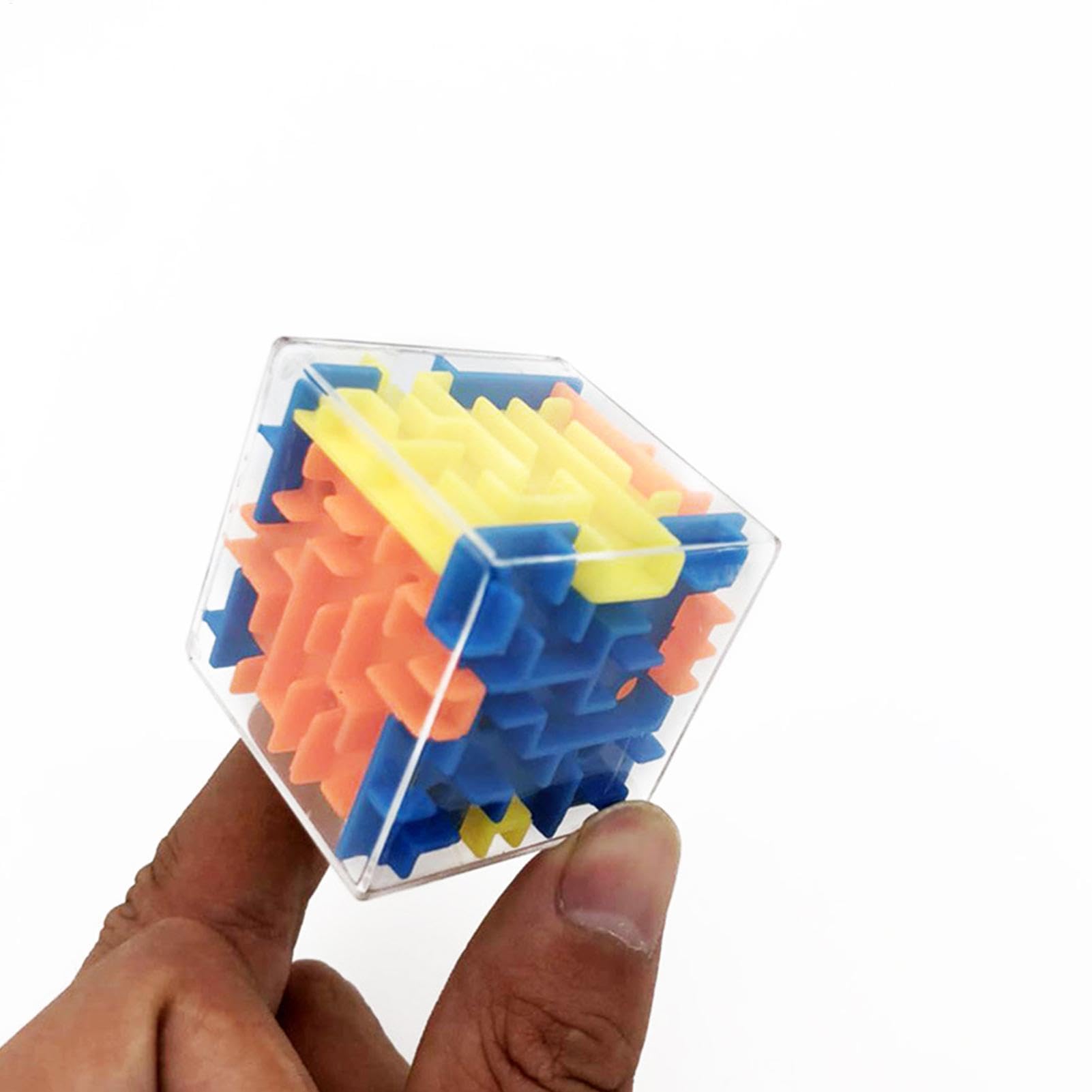Labyrinthe 3D Puzzle Cube – Jeu De Bille éducatif – Casse-tête Spatial Pour Enfants Et Adultes – Parcours Complexe