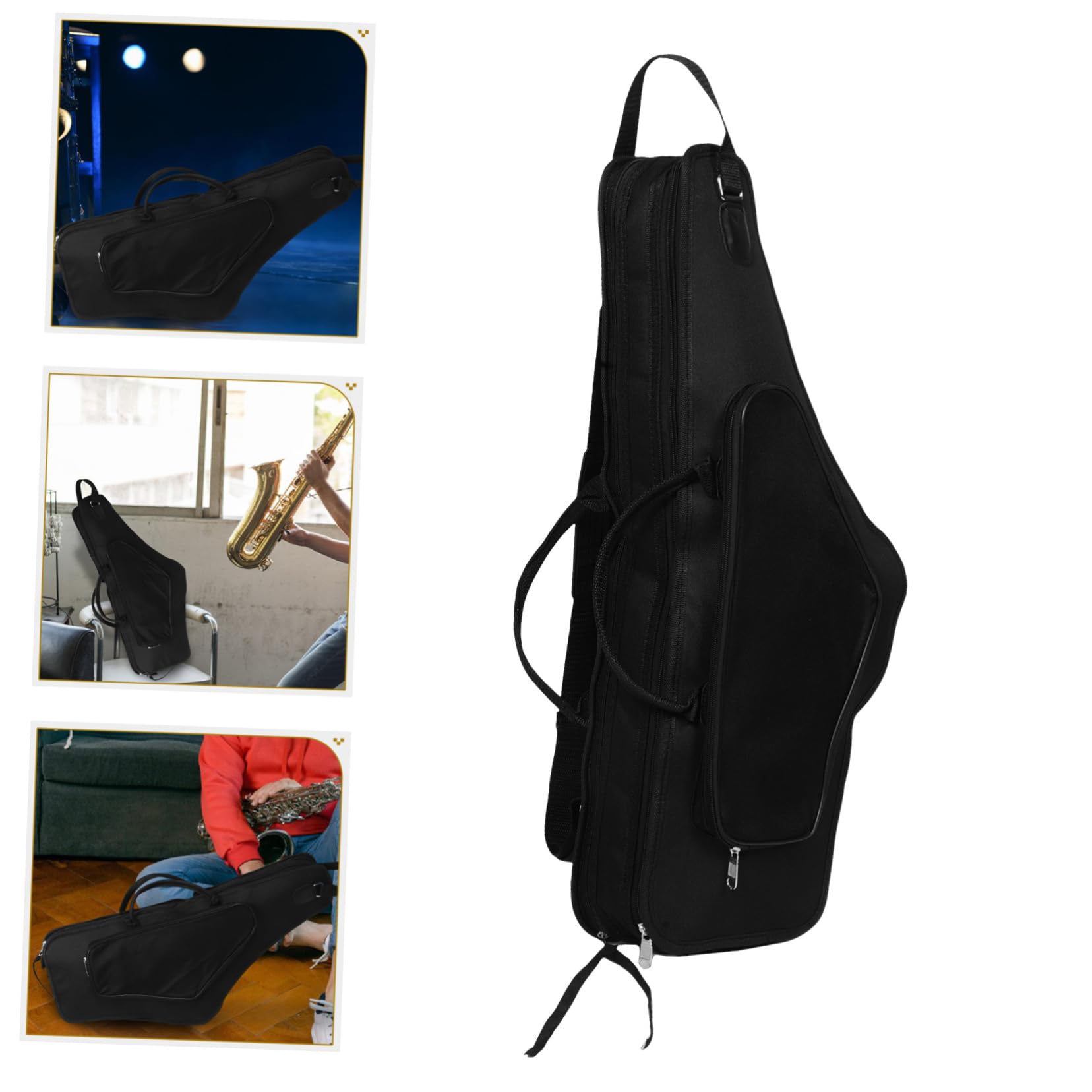 Borsa per Sax Contralto Oxford Resistente e Imbottita in Spugna Leggera, Custodia Elegante per Musicisti Design Semplice e Funzionale