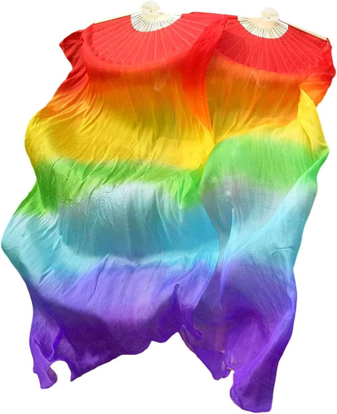 Belly Dance Silk Fan, 1.8 M Long, for Wedding Shows, Costume Accessories, Props