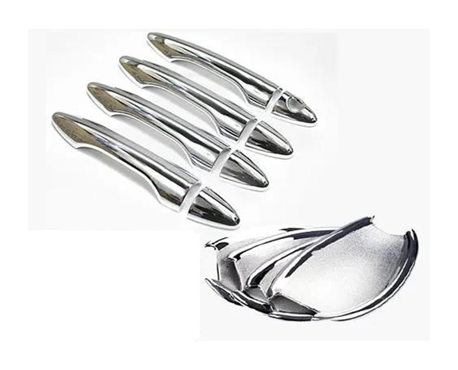 Hckclmbmzw C For Hyundai For Elantra 2011-2016 Ar Accessories Sticker Arbon Fiber Hrome Door Handle Bowl Over Door Handle Over(C)