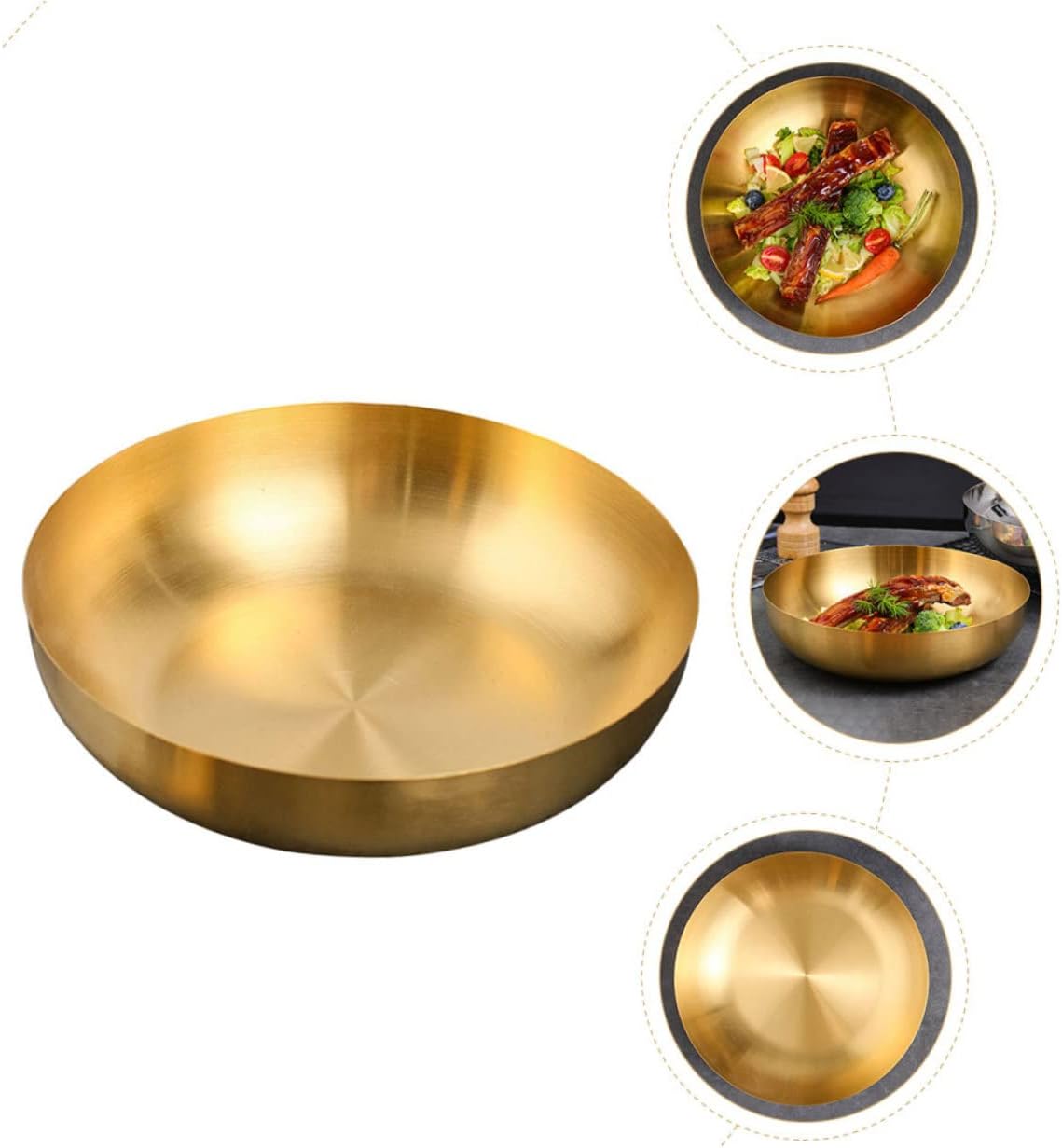 Mixing Bowl Sturdy Reusable Fruit Bowl for Cereal Salads Rice Noodles Elegant Kitchen Accessory Thick Sanded Finish