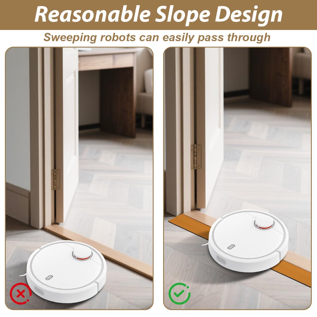 100 x 10 x 2,5 cm, rampa per soglia della porta, superficie antiscivolo, rampa per sedia a rotelle, passeggini, deambulatori o scooter