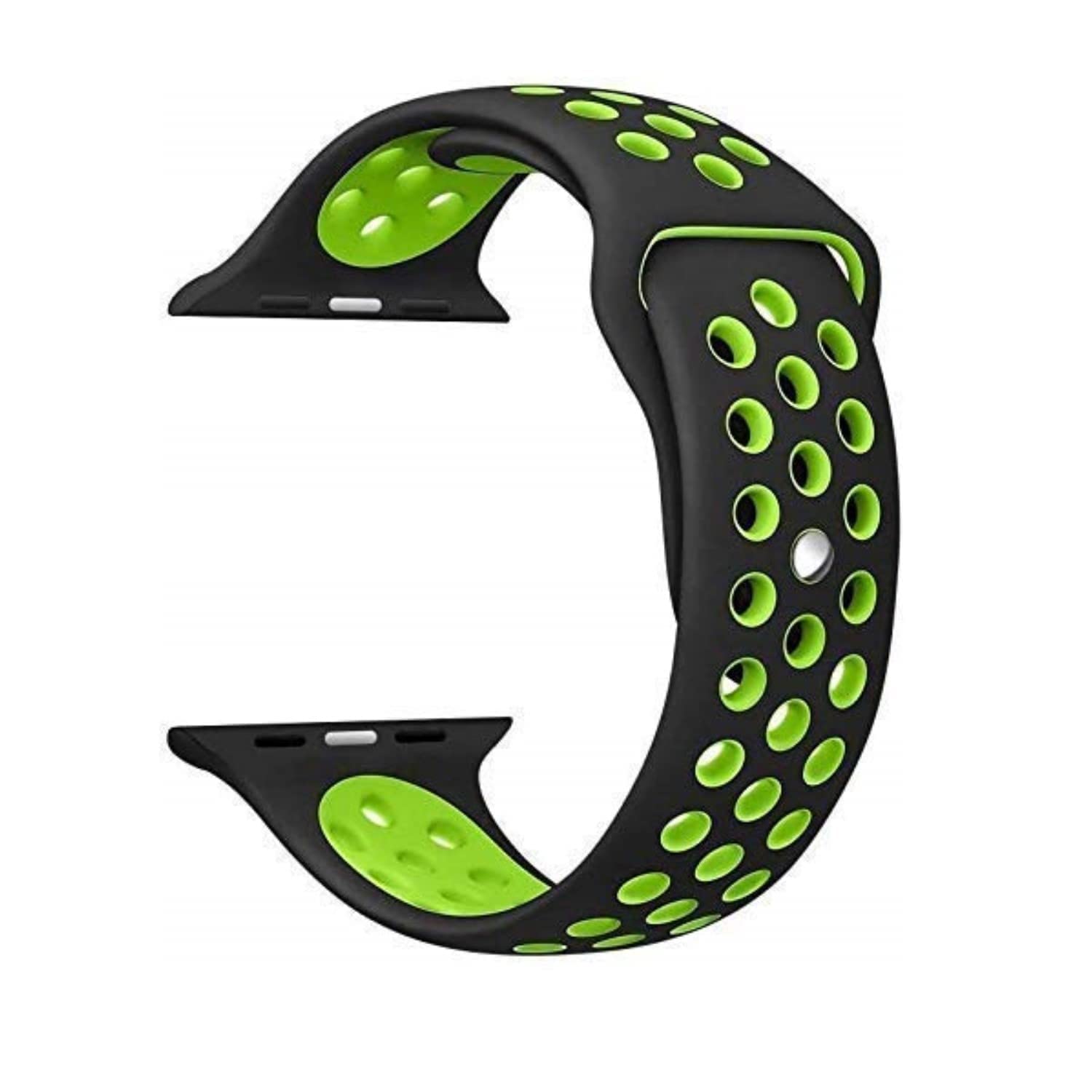 TECHONTO Sports Band Soft Silicone Sport Wristband Compatible with Apple Watch iWatch Bands 38mm 40mm Soft Silicone Strap Wristbands