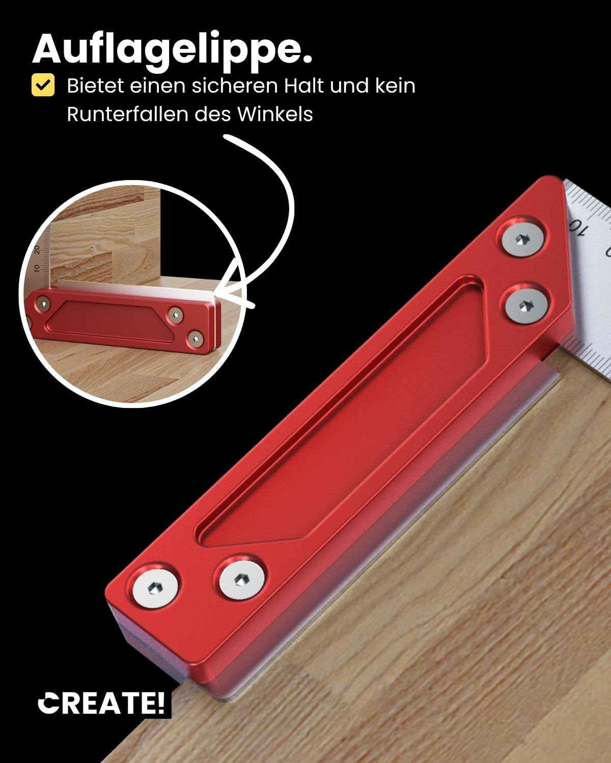 CREATE! Anschlageinkel 250 & 500 mm aus Stahl - Tischlerwinkel | Stahl, Tischlerwinkel, Präzisionswerkzeug