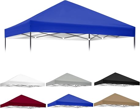 Upgraded Replacement Canopy Top Cover Only - Compatible with Ozark Trail FGA64S1 4'x6' Pop Up Canopy, Rainproof & UV-Resistant 420D Silver Coated Oxford Fabric Blue