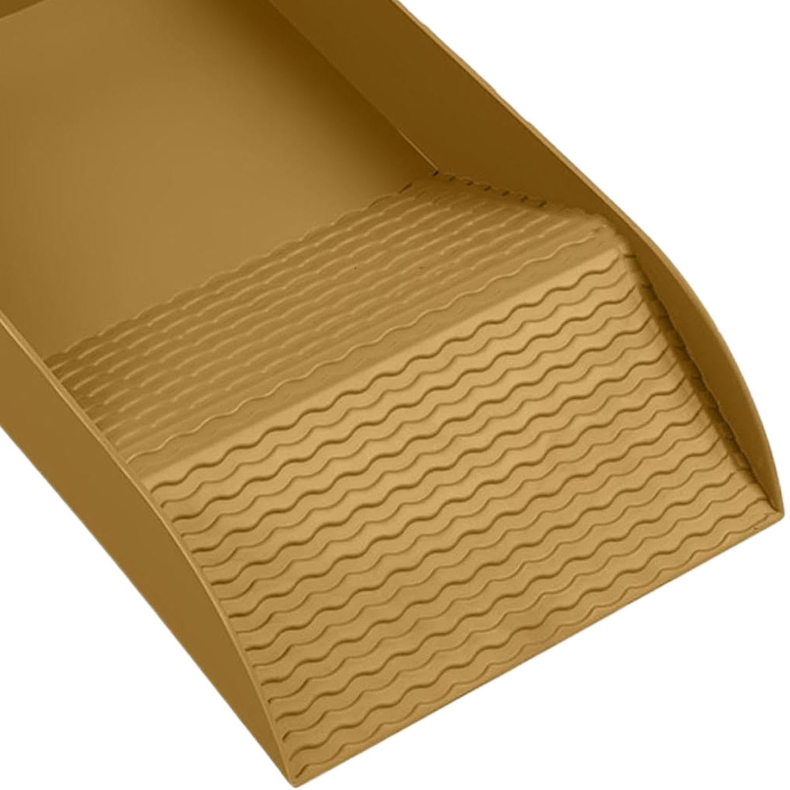 Plato de agua de tortuga, cuenco antideslizante para piscina de reptiles con rampa, accesorios reutilizables para el hábitat de tortugas, cuenco de alimentación para tomar el baño
