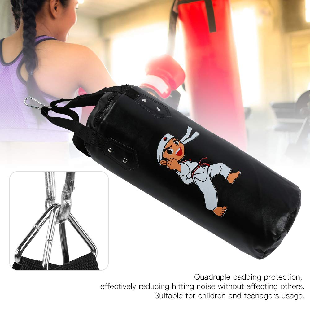 Saco de Arena de Boxeo para niños Equipo Hueco de Entrenamiento MAGT Duradero Sanda Muay Thai Negro
