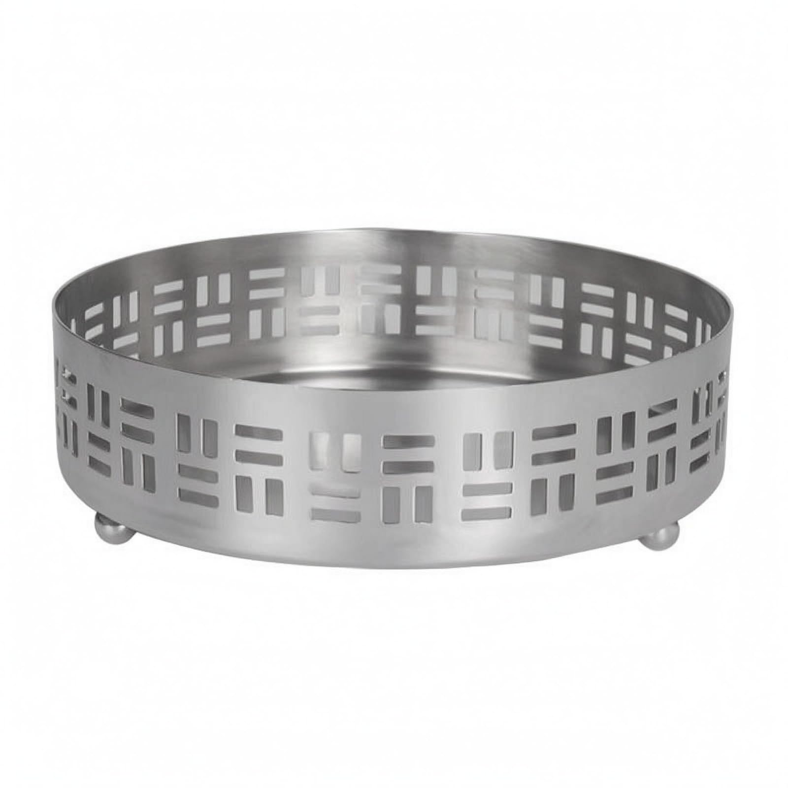 Support Vapeur Panier Vapeur Socle de Panier Support de Service Inox Robuste à Forme Circulaire Ouverte Surface d'Appui Ventilée et Surélevée Adapté à, 24 Cm