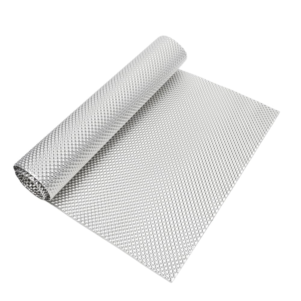Piastra Termica Isolante in Alluminio, 100x40cm Lamiera di calore goffrata, Paratia Termica Auto per Alte Temperature, Paracalore Termo Isolante per Tubo Scarico Auto Moto