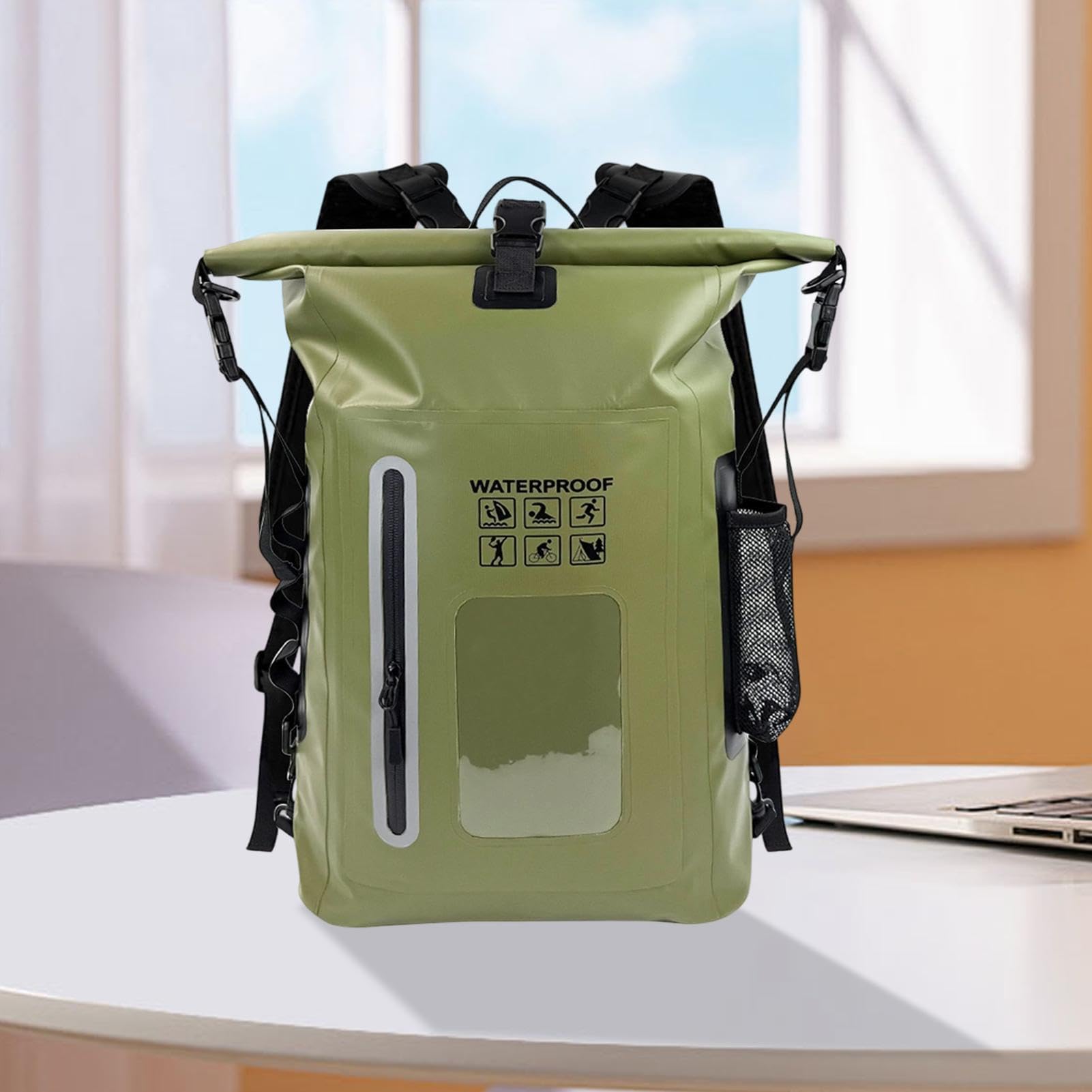 Zaino Dry Bag Impermeabile Capacità Elevata Chiusura A Rotolo Ultraleggero | Zaino Impermeabile Da Trekking Per Uomo E Donna Per Rafting Kayak Nuoto Snowboard Viaggi Outdoor