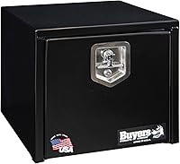 Vista 23 de Buyers Products 1702303 Caja de Herramientas de Acero Negro para Debajo de la Carrocería de Camión – 18 x 18 x 30 Pulgadas Caja de Trabajo