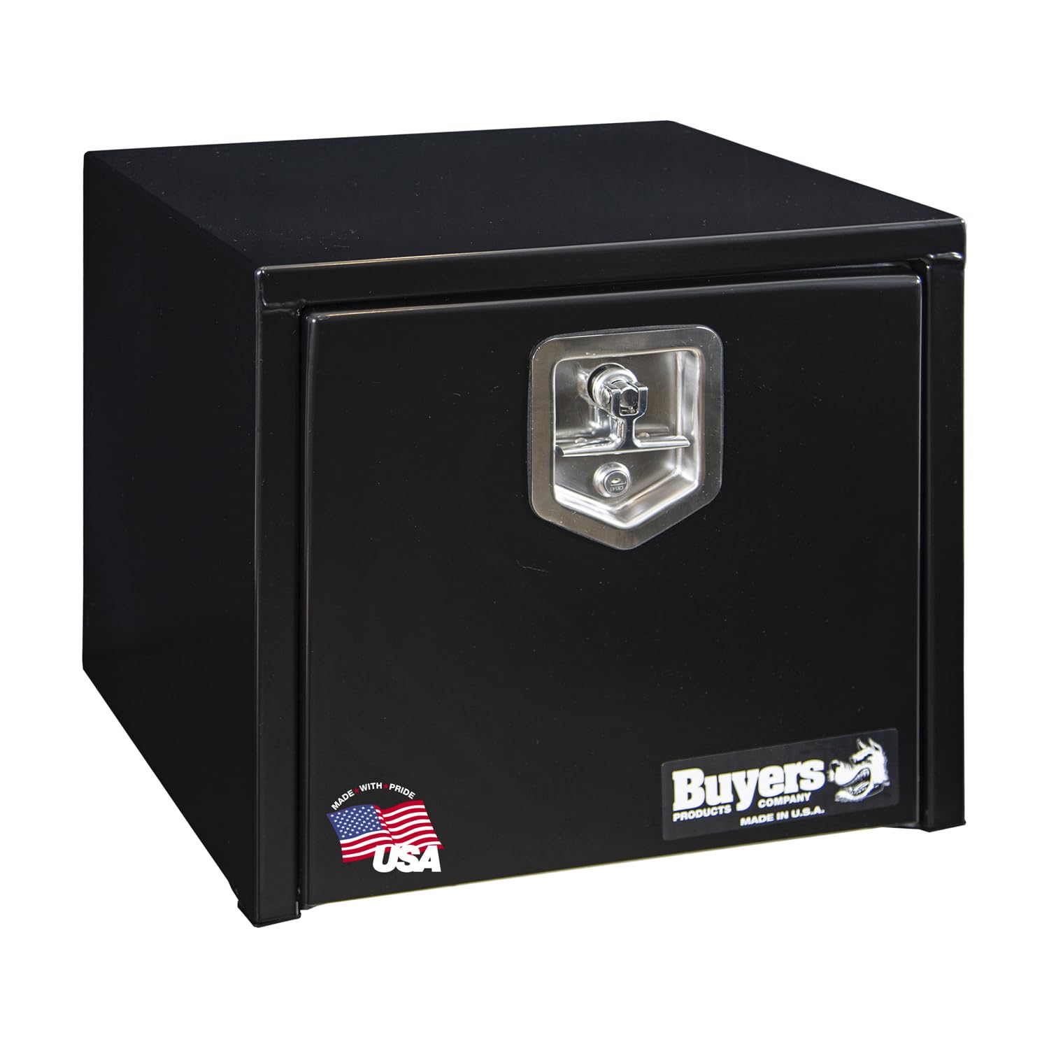 Buyers Products 1703330 Black Steel Underbody Truck Tool Box, 16x14x18 Inch