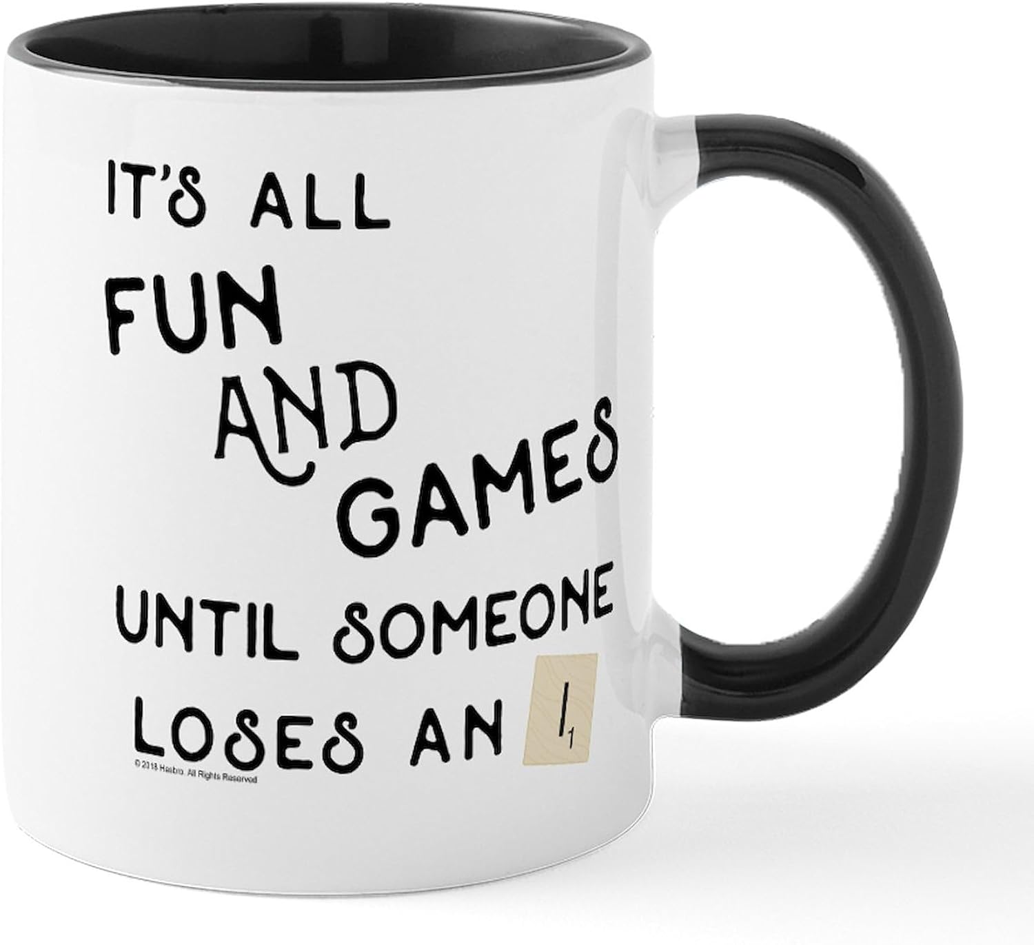 CafePress Scrabble Fun And Games 11 Oz Ceramic Mug 11 oz (325 ml) Ceramic Coffee Mug