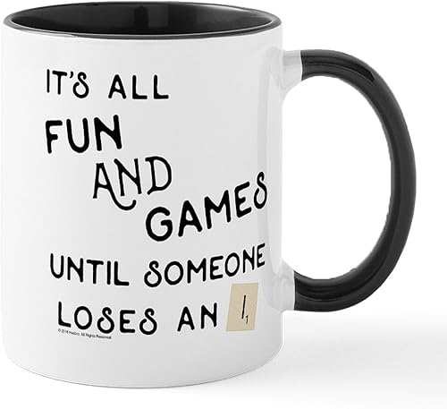 CafePress Scrabble Fun And Games Taza de café de cerámica taza de té 11 onzas