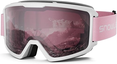 Gafas de esquí y snowboard para hombres, mujeres y jóvenes, OTG 100% protección UV