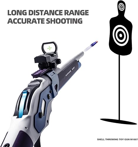 Miniatura 6 de Juguete de expulsión de conchas con palanca de rifle de acción y escopeta de juguete de espuma con gafas protectoras y banda de agitación para