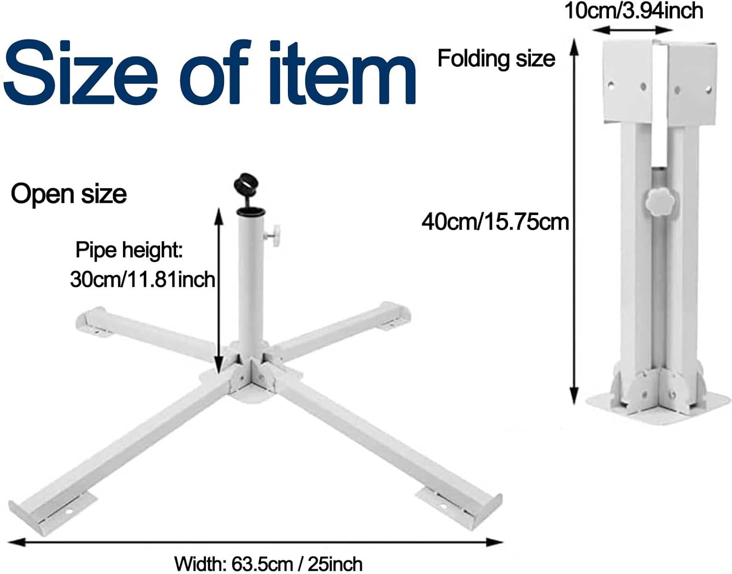 MILIMOLI Foldable Portable Beach Umbrella Stand - Portable Patio Umbrella Base Holder, Outdoor Sunshade Anchor, with Weight Bag for Stadium, Courtyard, Garden, Beach, Grass