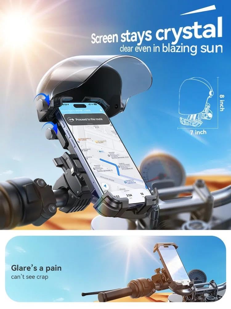 Support Téléphone Vélo Moto Imperméable Cadre Avant Universel Smartphone