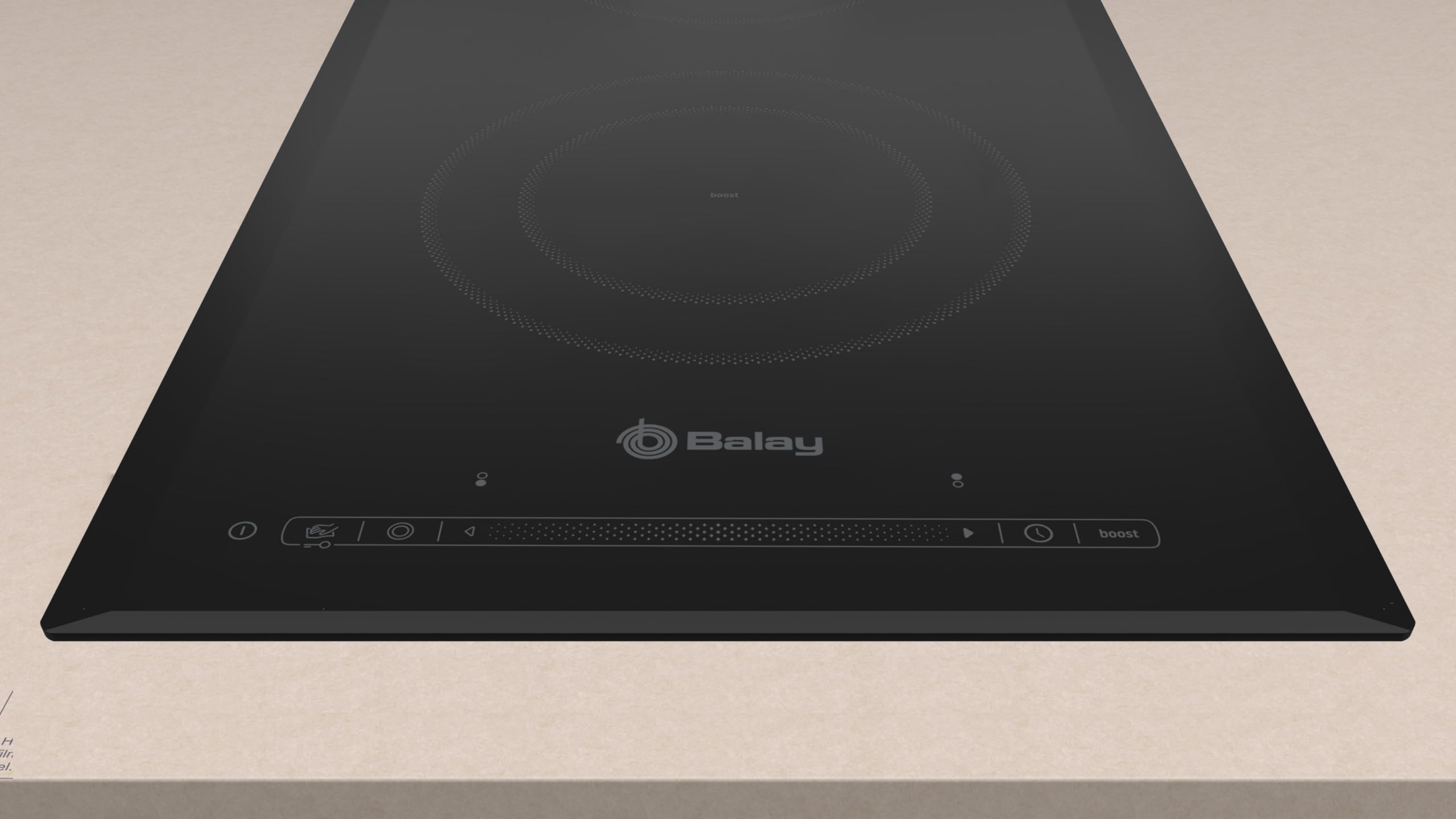 Balay - Placa vitrocerámica, 2 zonas de cocción, Control deslizante, Boost, negro, 3EB731LQ — view 3