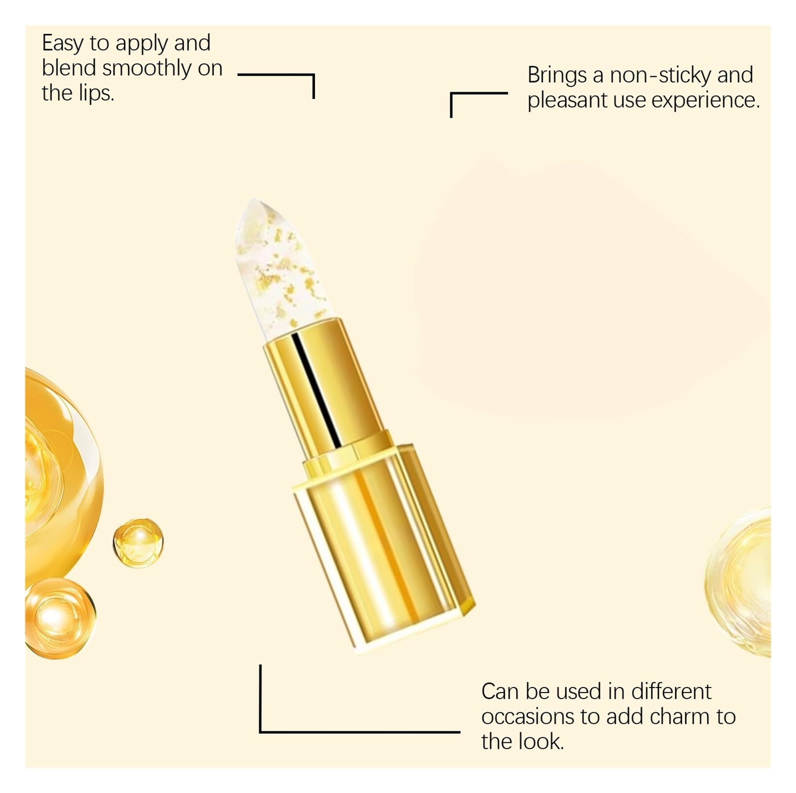 Balsamo for labbra colorato da 3,5 g, for un look naturale senza trucco che illumina la carnagione durante gli spostamenti quotidiani(4pcs)