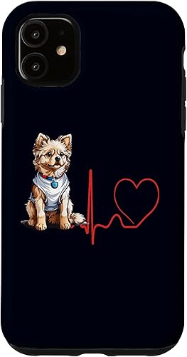 iPhone 11 Russian Toy Dog Heartbeat EKG Funny for Dog Fans & Owners Case iPhone 11 Russian Toy Dog Heartbeat EKG Funny for Dog Fans & Owners Case