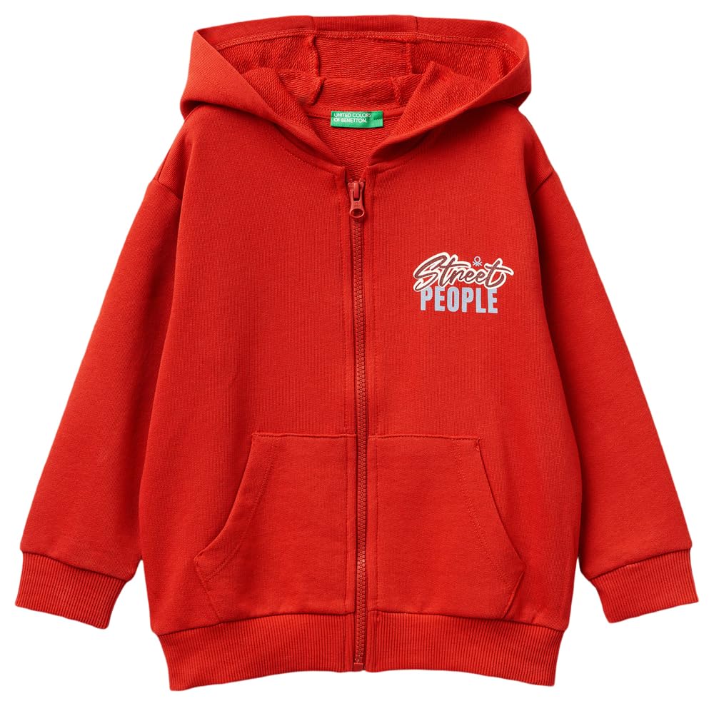 United Colors of Benetton Giacca C/CAPP M/L 3j68g503y Felpa con Cappuccio Bambini e Ragazzi (Pacco da 1)