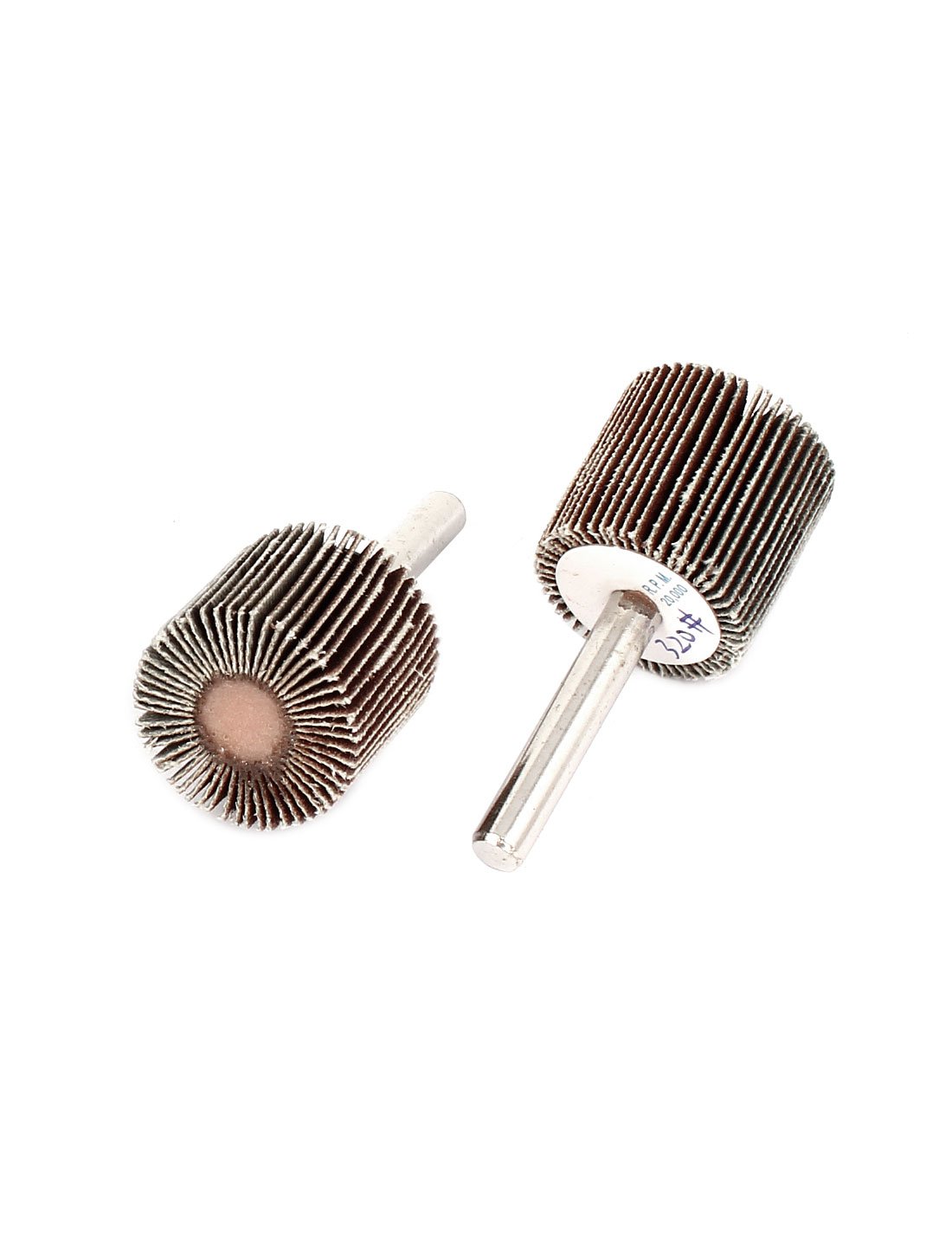 Aexit 10 Pieces Abrasives 320 Grit 25x25x6mm Cylindrical Grinding Polishing Flap Wheel Discs Model:57as388qo732